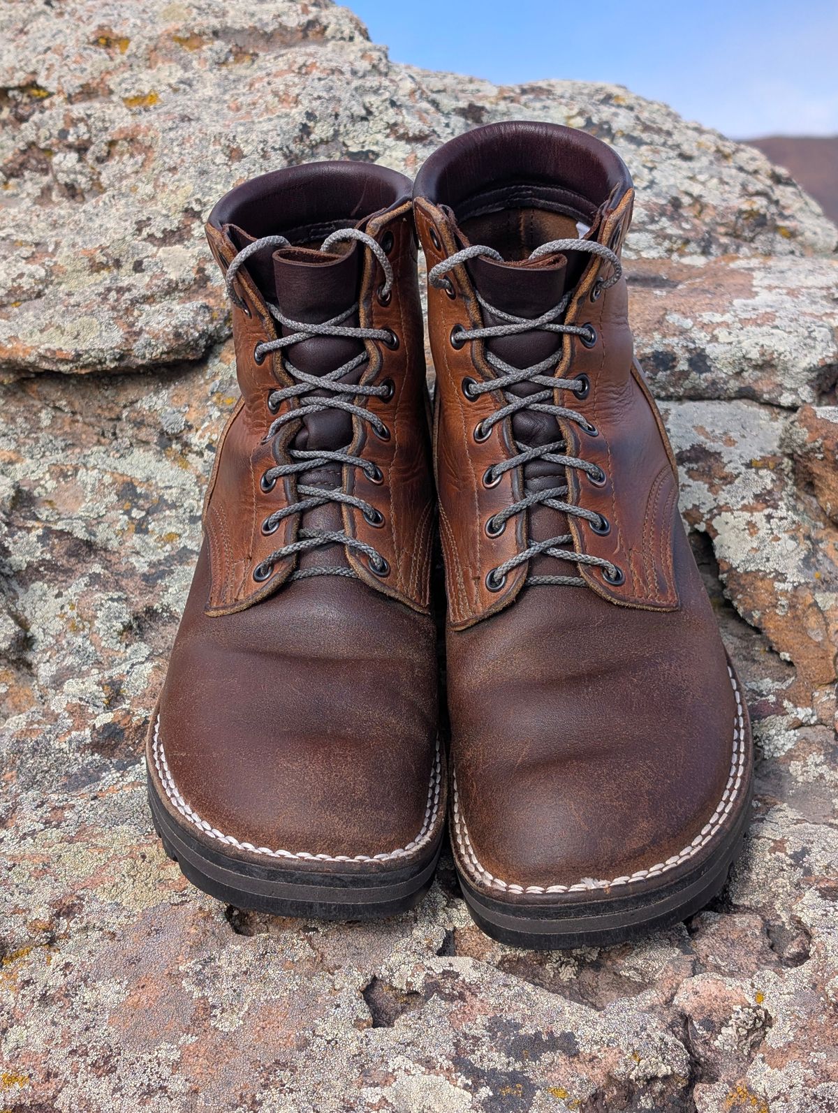 Photo by JY on April 3, 2026 of the Nicks MTO in Spokane Honey & Spokane Honey Waxed Flesh.