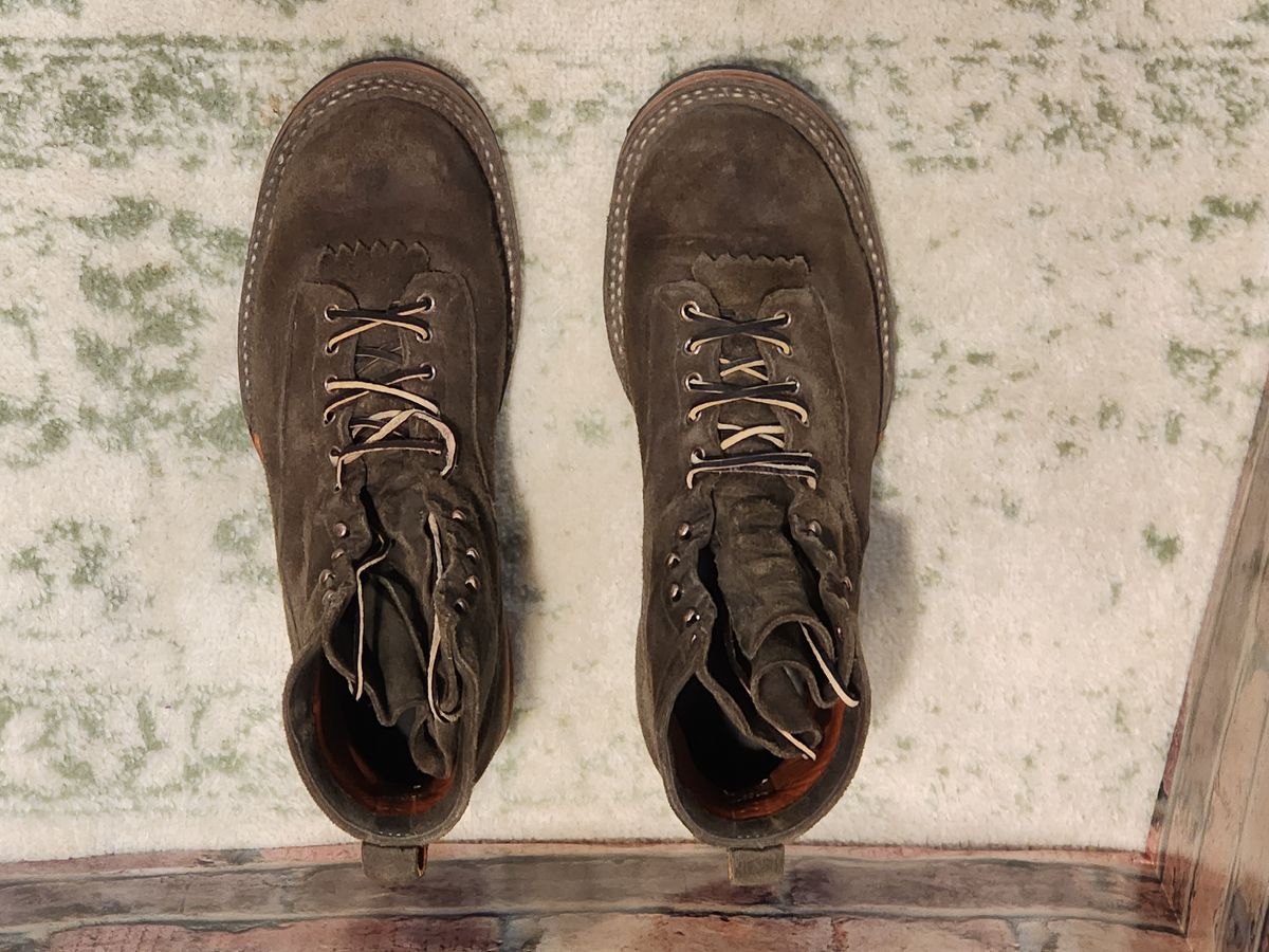 Photo by Randomlurker541 on November 4, 2025 of the White's 355 Cutter in Army Green Desert Oasis.