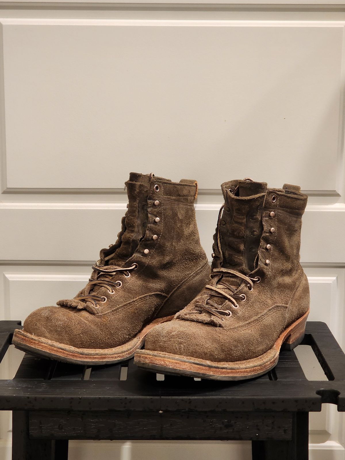 Photo by Randomlurker541 on March 5, 2026 of the White's 355 Cutter in Army Green Desert Oasis.