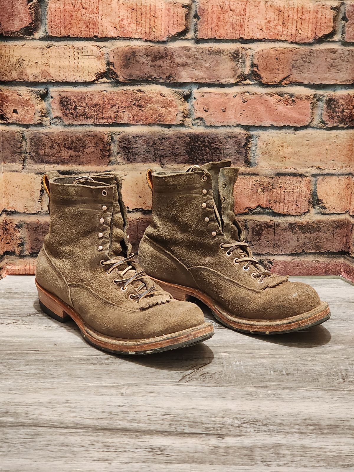 Photo by Randomlurker541 on April 6, 2026 of the White's 355 Cutter in Army Green Desert Oasis.