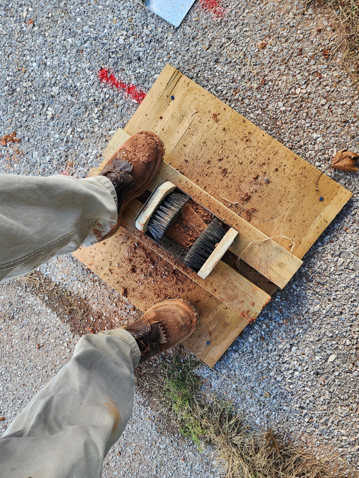 Photo by Randomlurker541 on November 11, 2024 of the Drew's Boots 8-Inch Logger in Brown Combo.