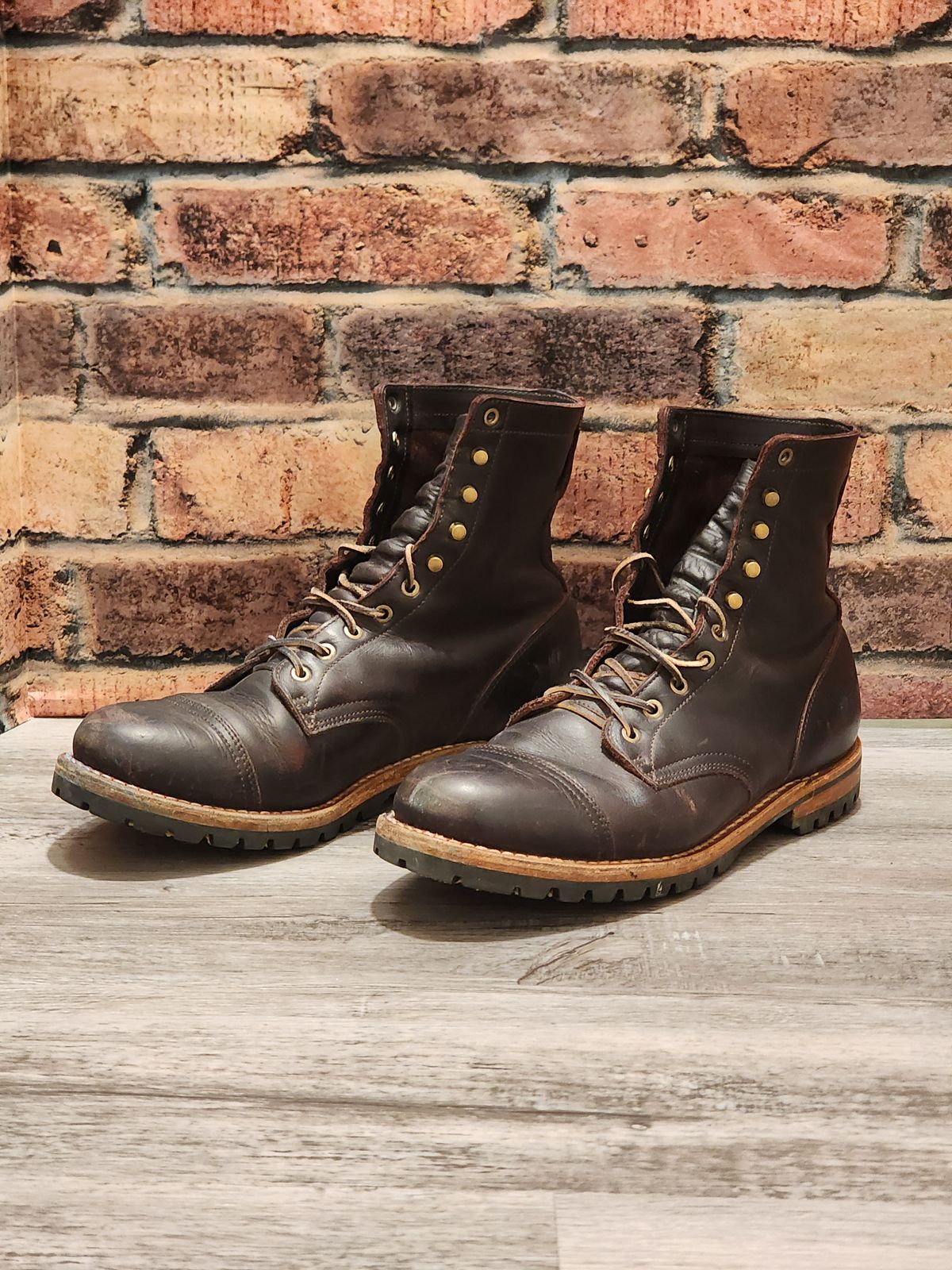 Photo by Randomlurker541 on April 6, 2026 of the Truman Upland Boot in Eastern Brown Snakebite.