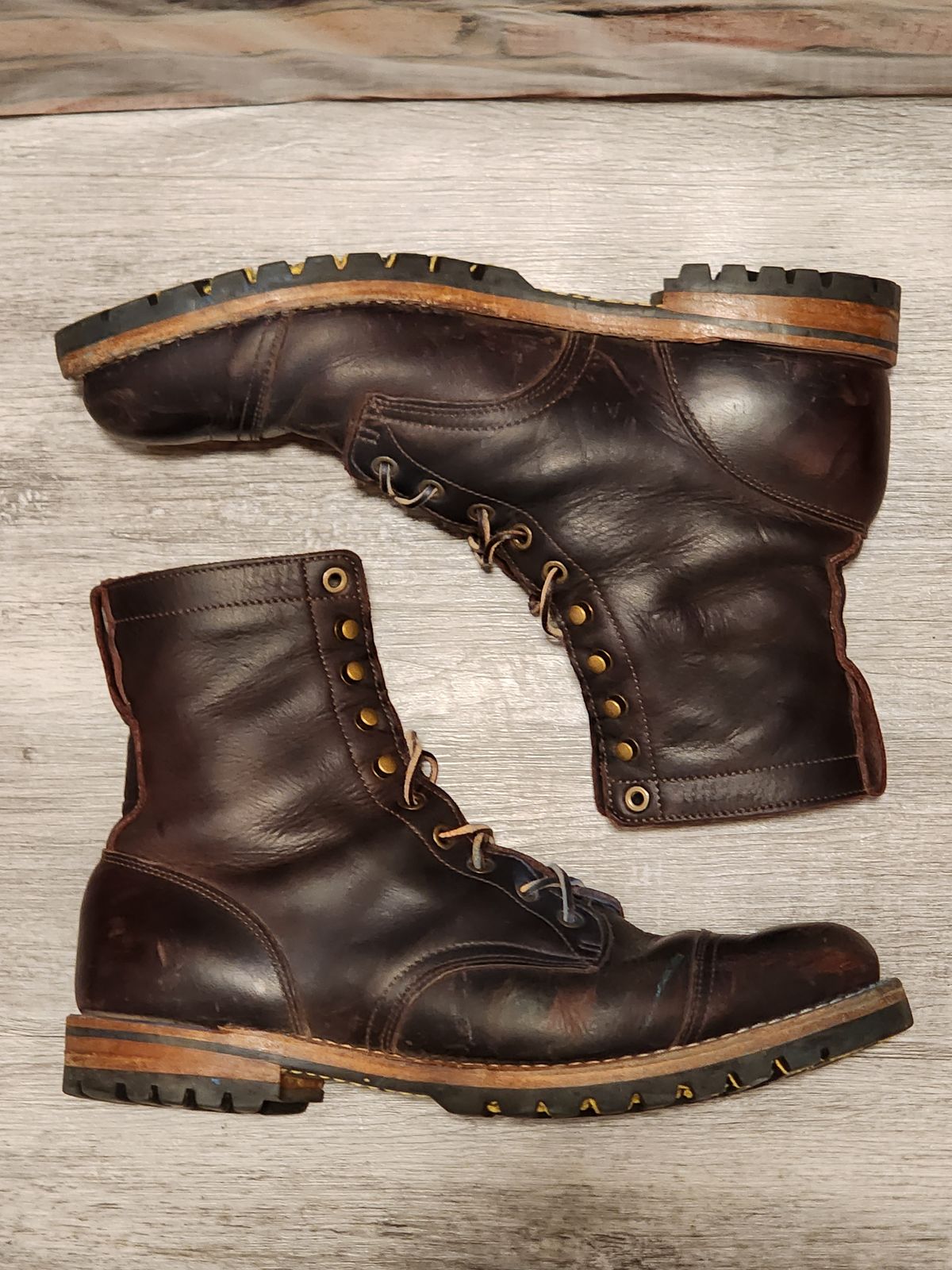 Photo by Randomlurker541 on April 6, 2026 of the Truman Upland Boot in Eastern Brown Snakebite.