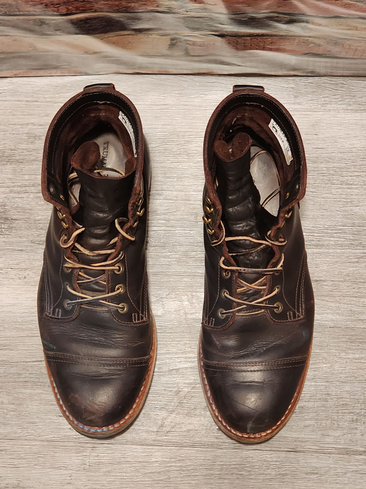 Photo by Randomlurker541 on April 6, 2026 of the Truman Upland Boot in Eastern Brown Snakebite.