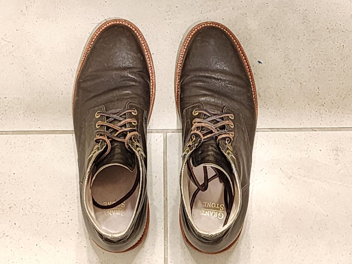 Photo by Randomlurker541 on April 4, 2025 of the Grant Stone Diesel Boot in Jungle Kangaroo.