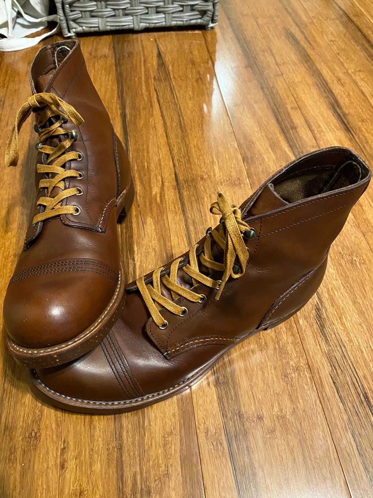 Photo by JT on September 25, 2024 of the Red Wing 8111 in S.B. Foot Amber Harness.