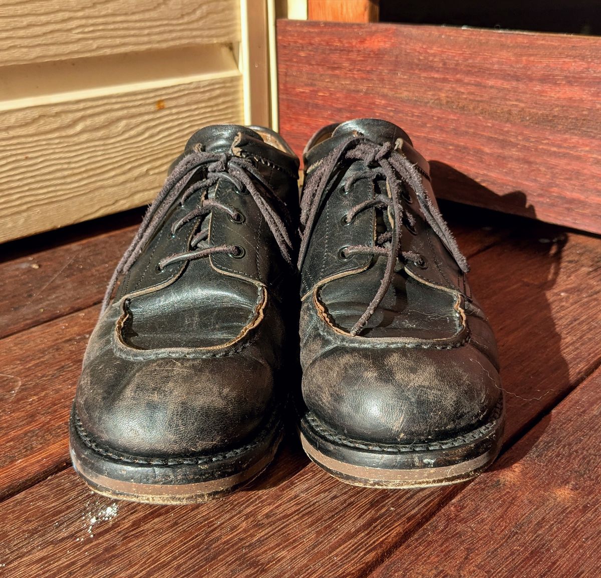 Photo by dante on February 3, 2026 of the Rolling Dub Trio Coupen Low Moc in Black Horse Front #1020.