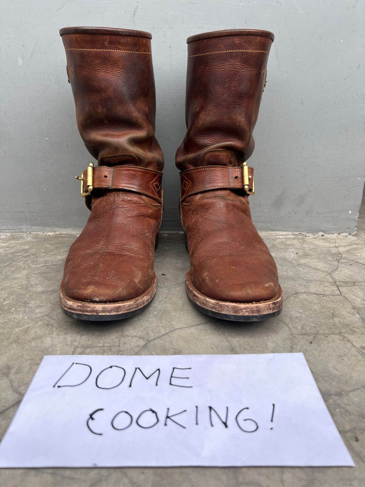 Photo by bimarosyidwicaksono on November 3, 2025 of the Prof Barnets Neocliffwood Boots in Indonesian Brown Java Chrome.