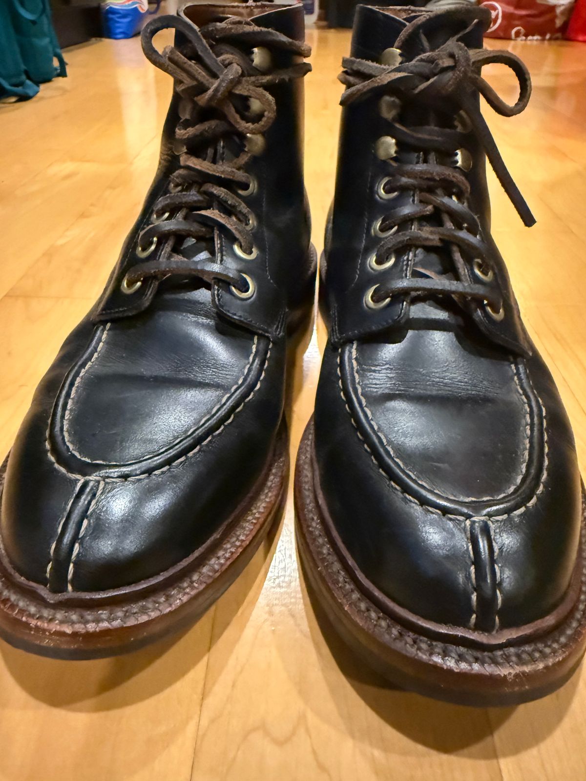 Photo by Bear_runner on November 6, 2025 of the Grant Stone Ottawa Boot in Horween Chromexel.