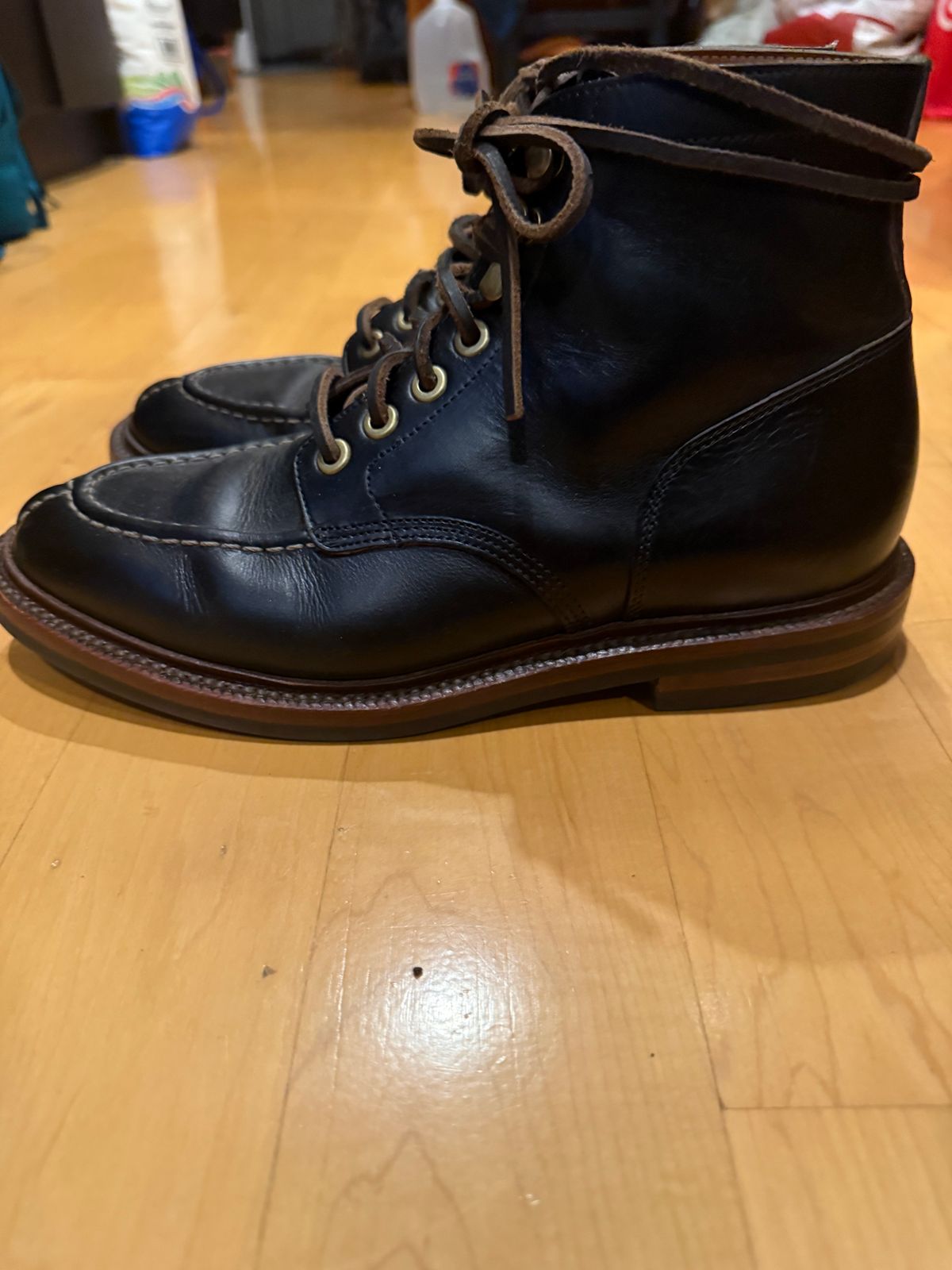 Photo by Bear_runner on November 6, 2025 of the Grant Stone Ottawa Boot in Horween Chromexel.