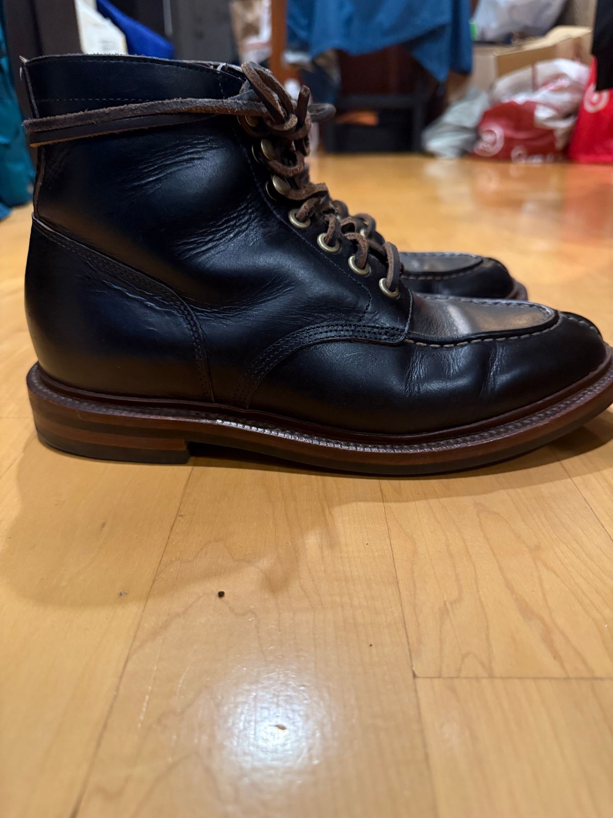 Photo by Bear_runner on November 6, 2025 of the Grant Stone Ottawa Boot in Horween Chromexel.