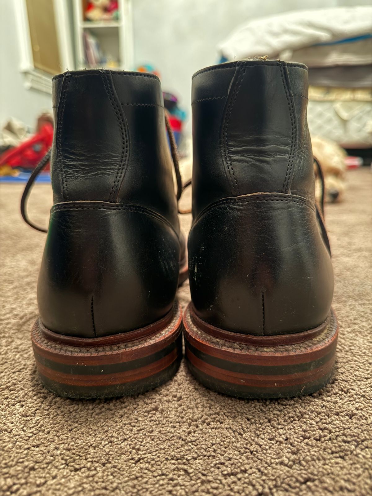 Photo by Bear_runner on December 6, 2025 of the Grant Stone Ottawa Boot in Horween Chromexel.