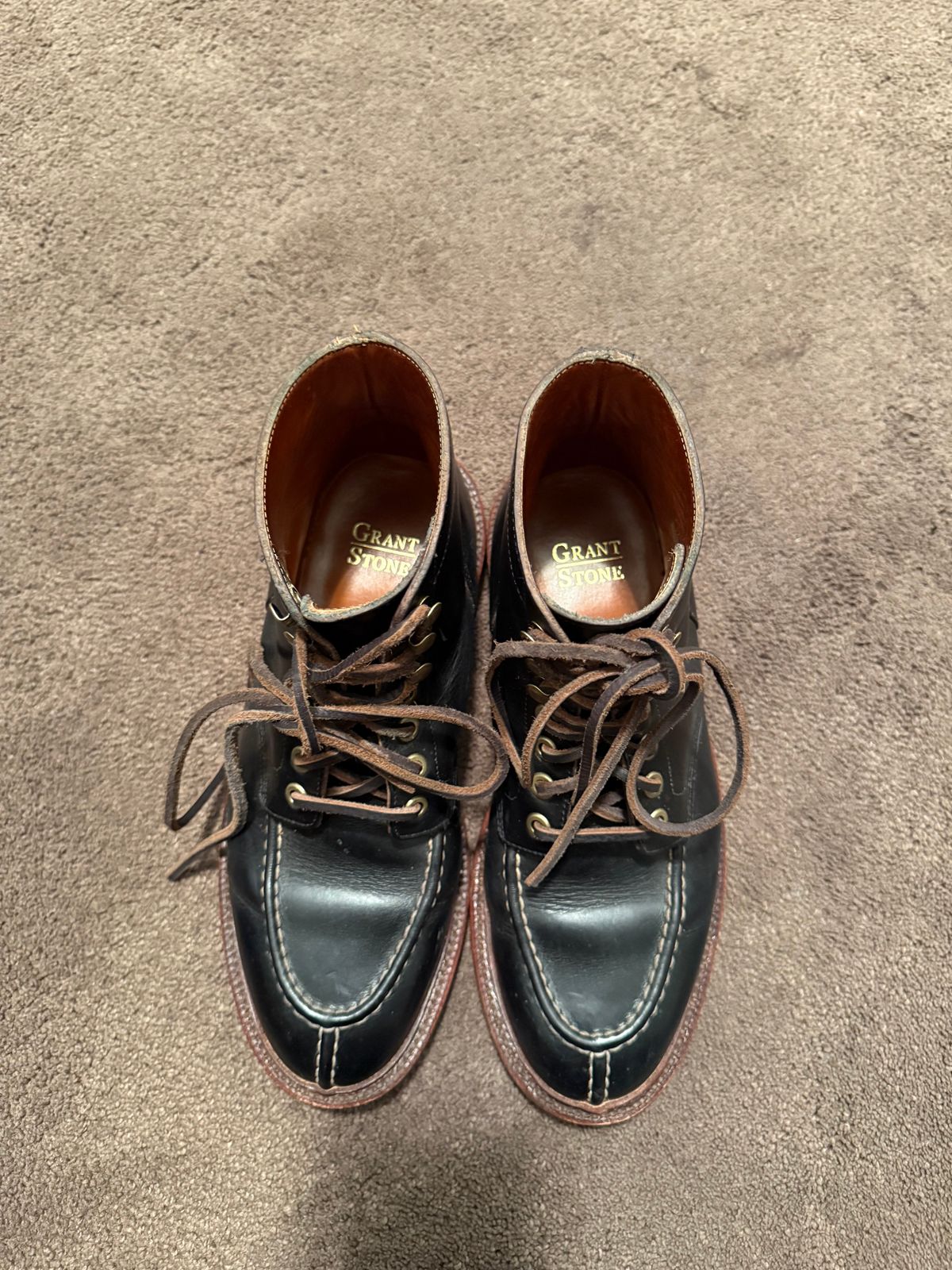 Photo by Bear_runner on December 6, 2025 of the Grant Stone Ottawa Boot in Horween Chromexel.