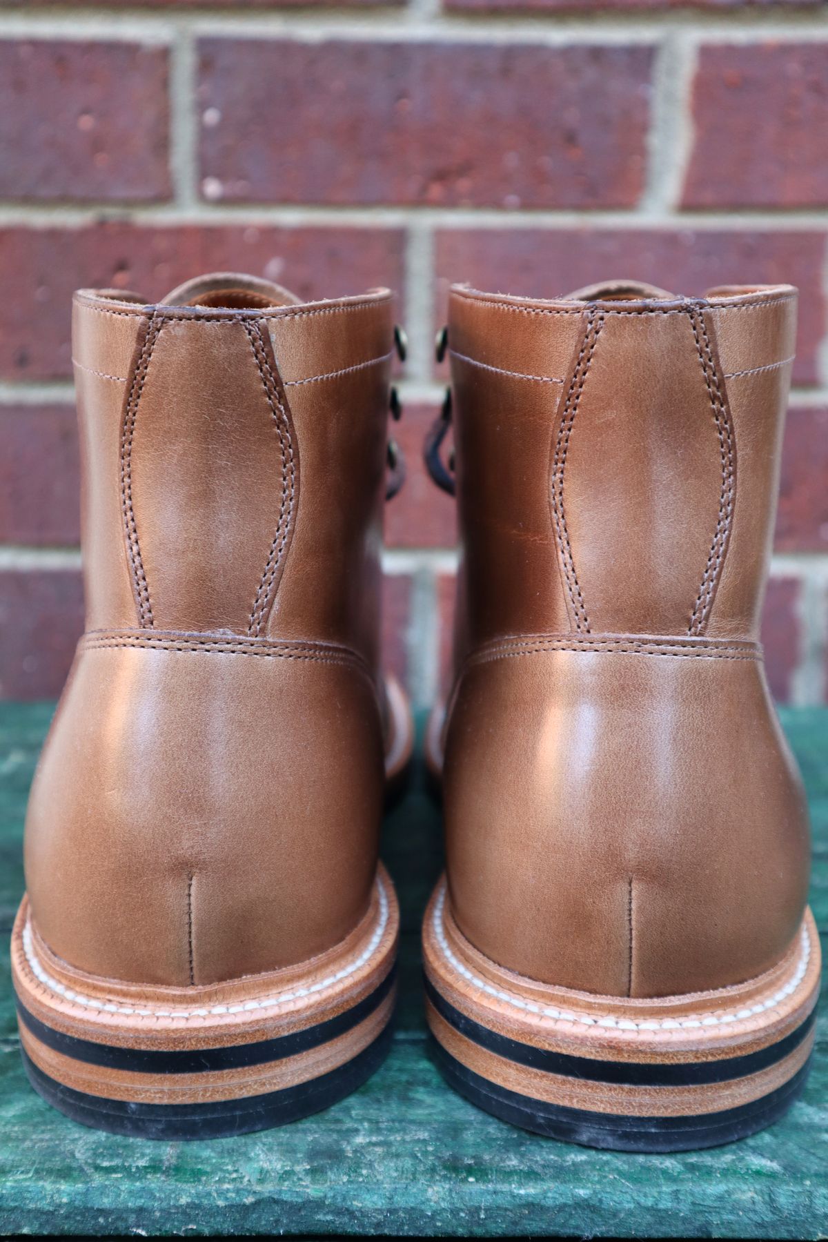 Photo by martinbd615 on October 2, 2024 of the Grant Stone Diesel Boot in Horween Dune Chromexcel.