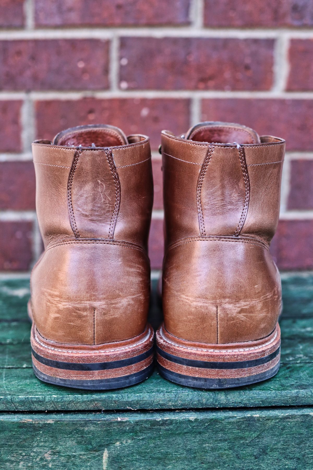 Photo by martinbd615 on June 2, 2017 of the Grant Stone Diesel Boot in Horween Dune Chromexcel.