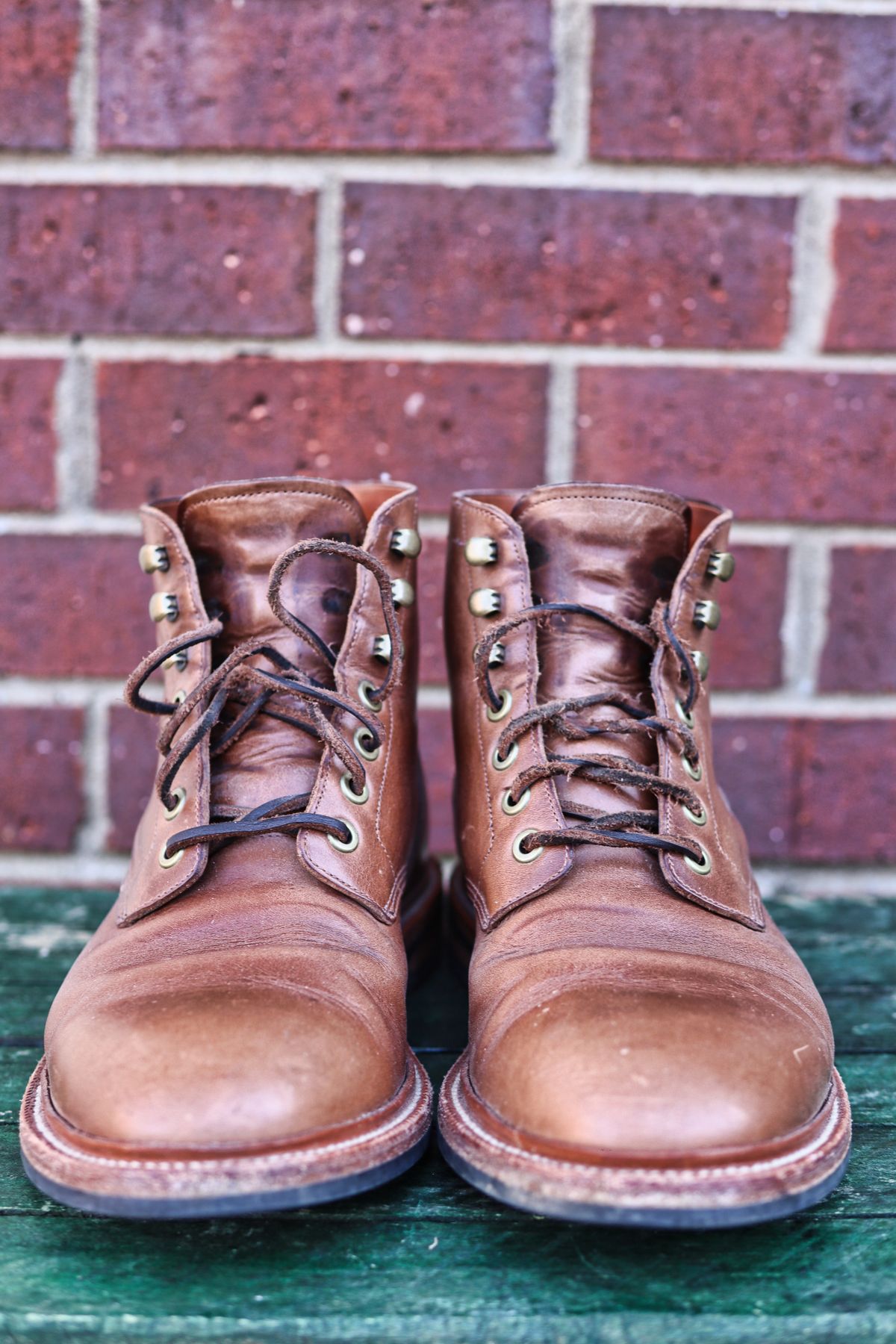 Photo by martinbd615 on June 2, 2017 of the Grant Stone Diesel Boot in Horween Dune Chromexcel.
