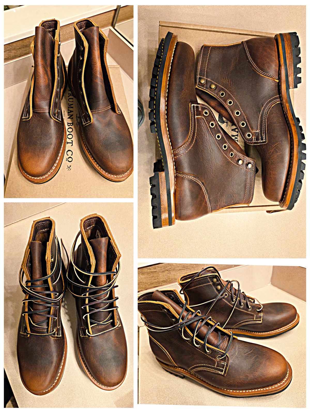 Photo by ABC123 on September 24, 2025 of the Truman Plain Toe Boot in Tobacco Snakebite.