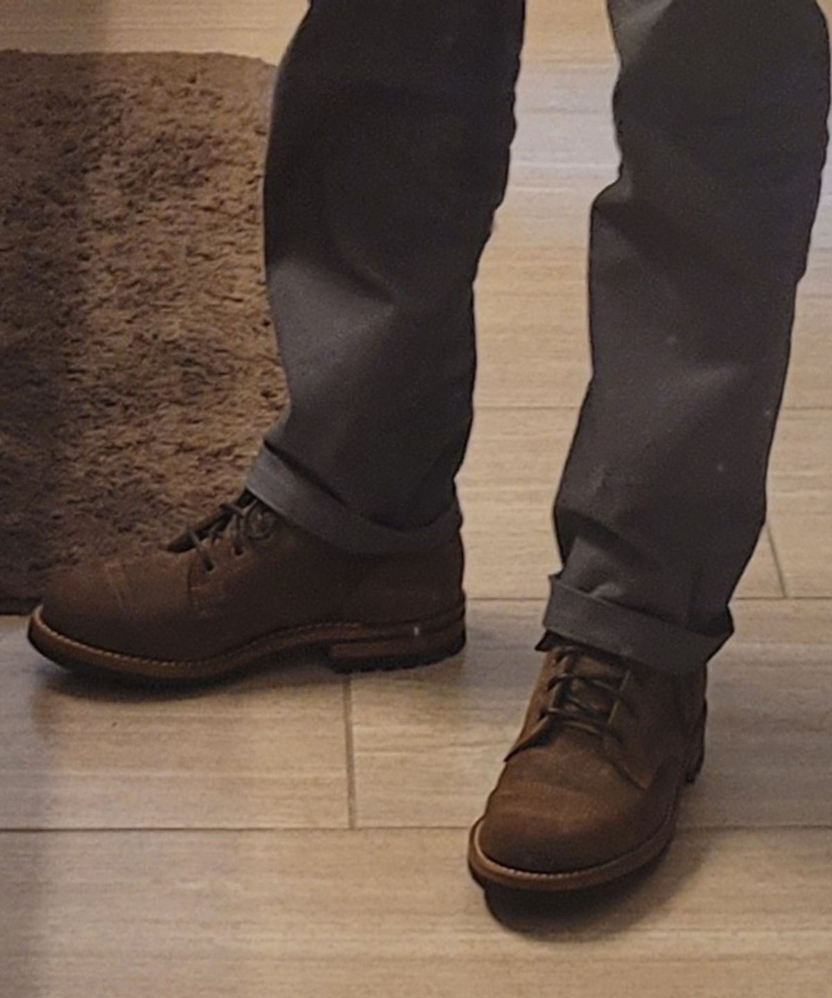 Photo by ABC123 on December 11, 2024 of the Truman Cap Toe Boot in C.F. Stead Snuff Waxy Commander Suede.