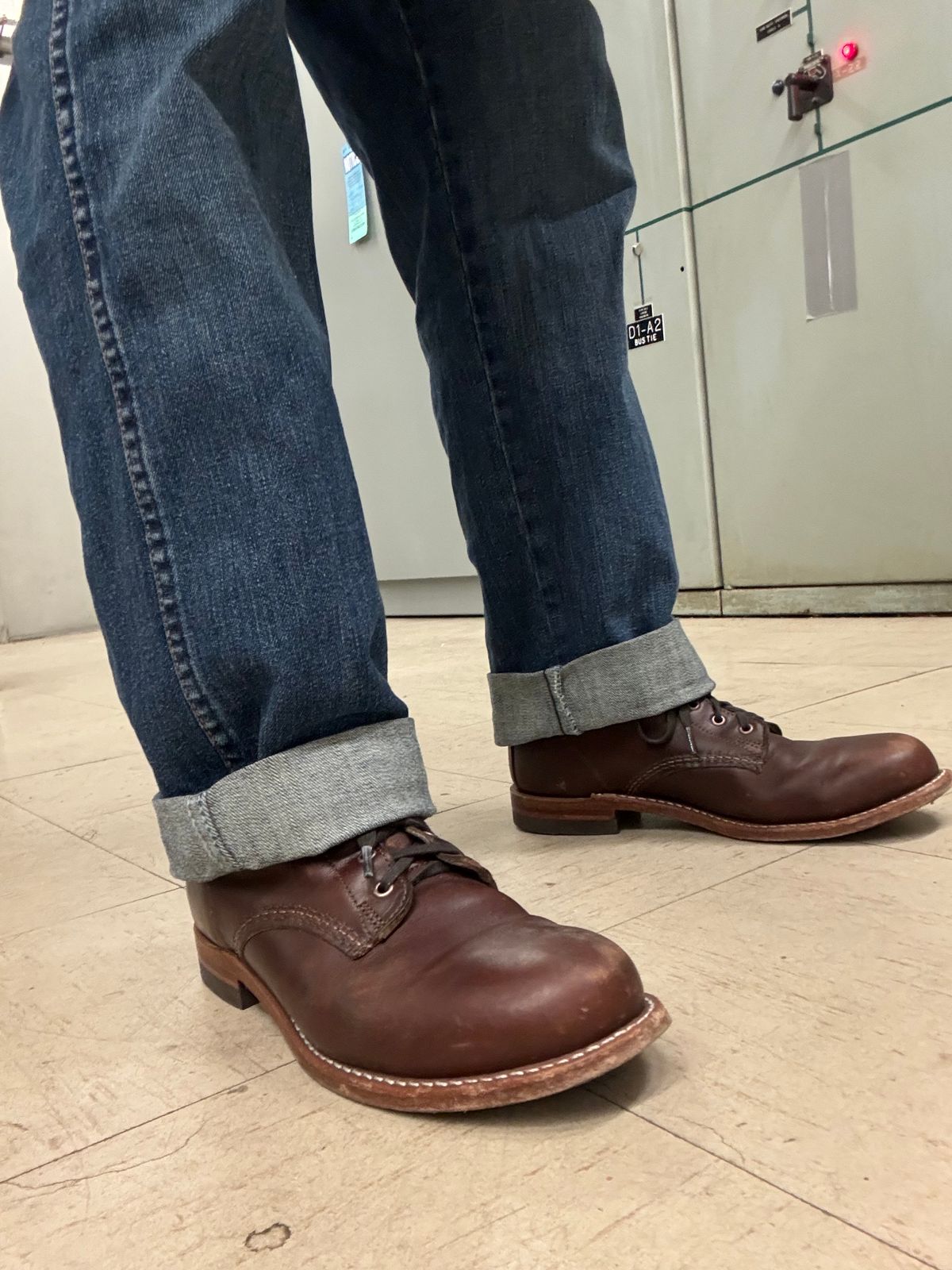 Photo by JayGeeToo on January 23, 2024 of the Wolverine 1000 Mile Plain-Toe Boot in Horween Brown Chromexcel.