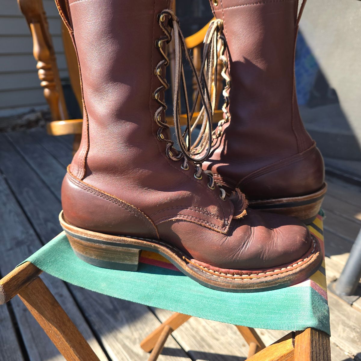 Photo by RabbitsOnTheMoon on March 8, 2026 of the White's x Rose Anvil Drifter in Seidel Red Dog Oil Tan.