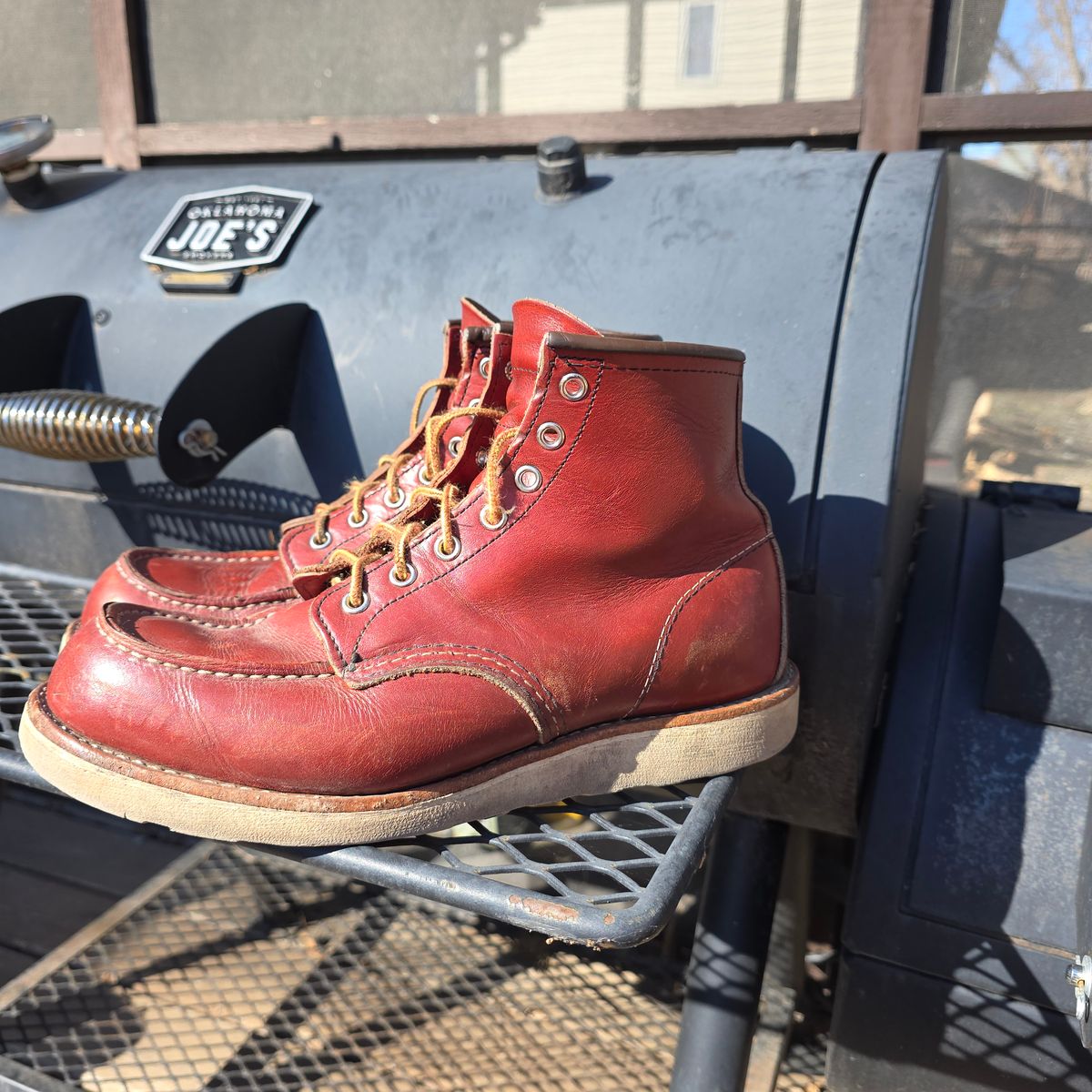 Photo by RabbitsOnTheMoon on March 8, 2026 of the Red Wing 6-Inch Classic Moc in S.B. Foot Oro-Russet Portage.