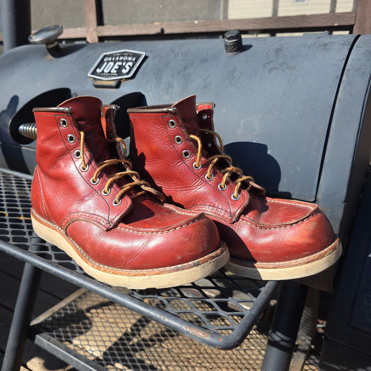 Photo by RabbitsOnTheMoon on March 8, 2026 of the Red Wing 6-Inch Classic Moc in S.B. Foot Oro-Russet Portage.