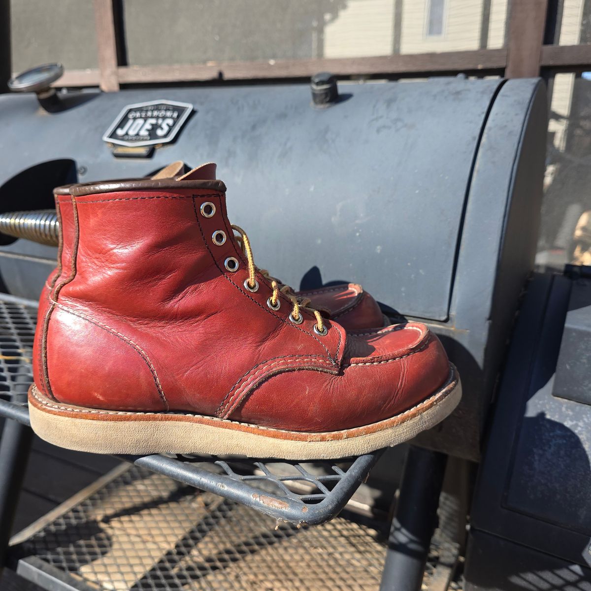 Photo by RabbitsOnTheMoon on March 8, 2026 of the Red Wing 6-Inch Classic Moc in S.B. Foot Oro-Russet Portage.