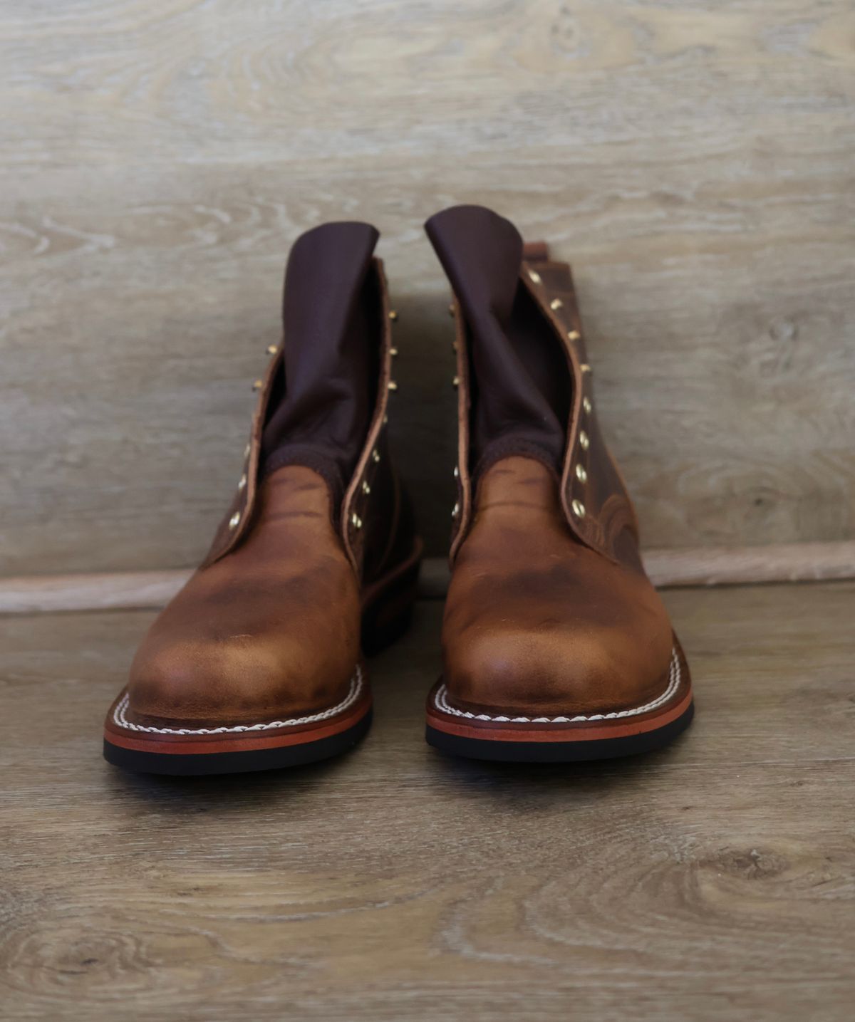 Photo by nosniv on September 24, 2025 of the Nicks DomePro in Horween Moc Cypress.