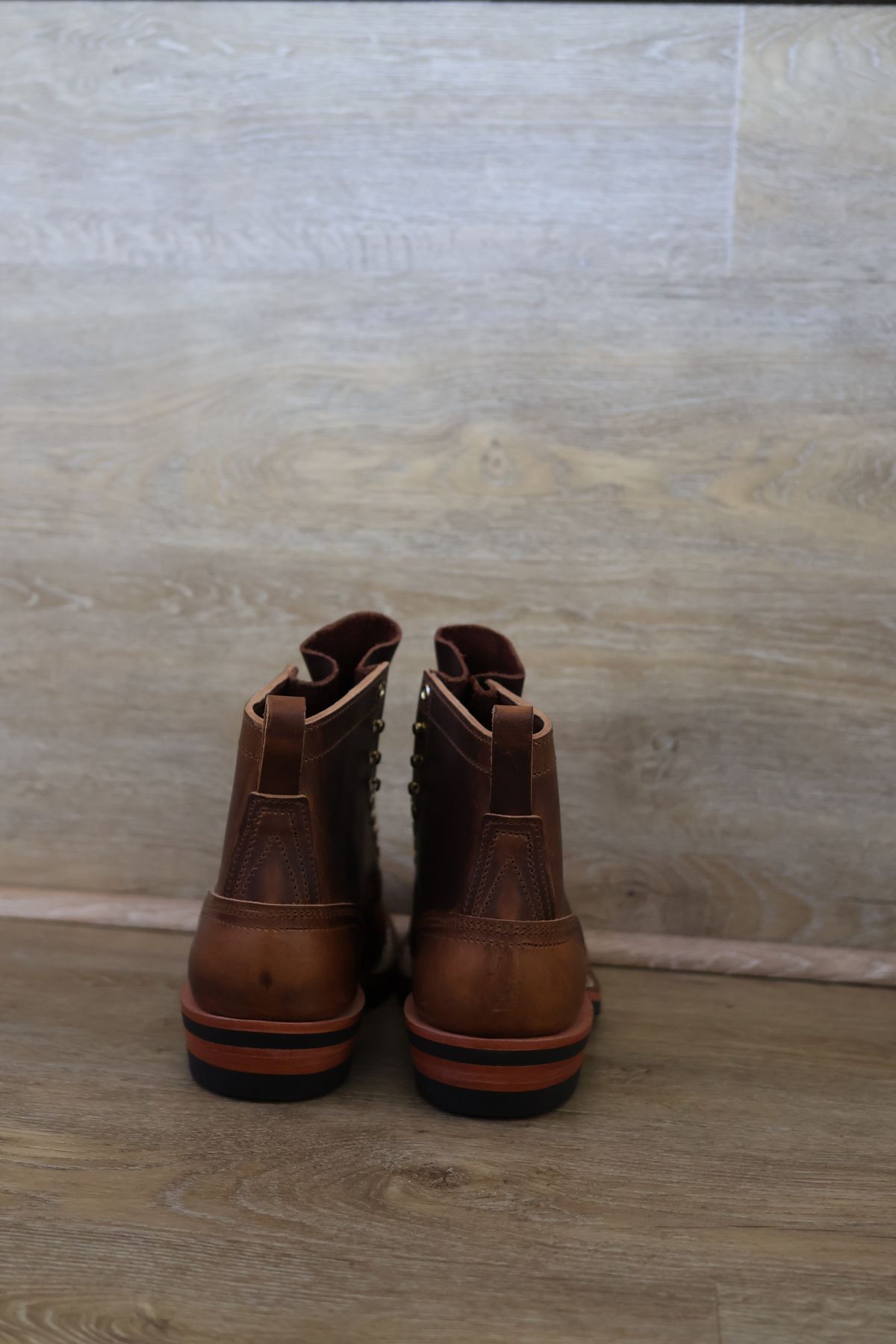Photo by nosniv on September 24, 2025 of the Nicks DomePro in Horween Moc Cypress.