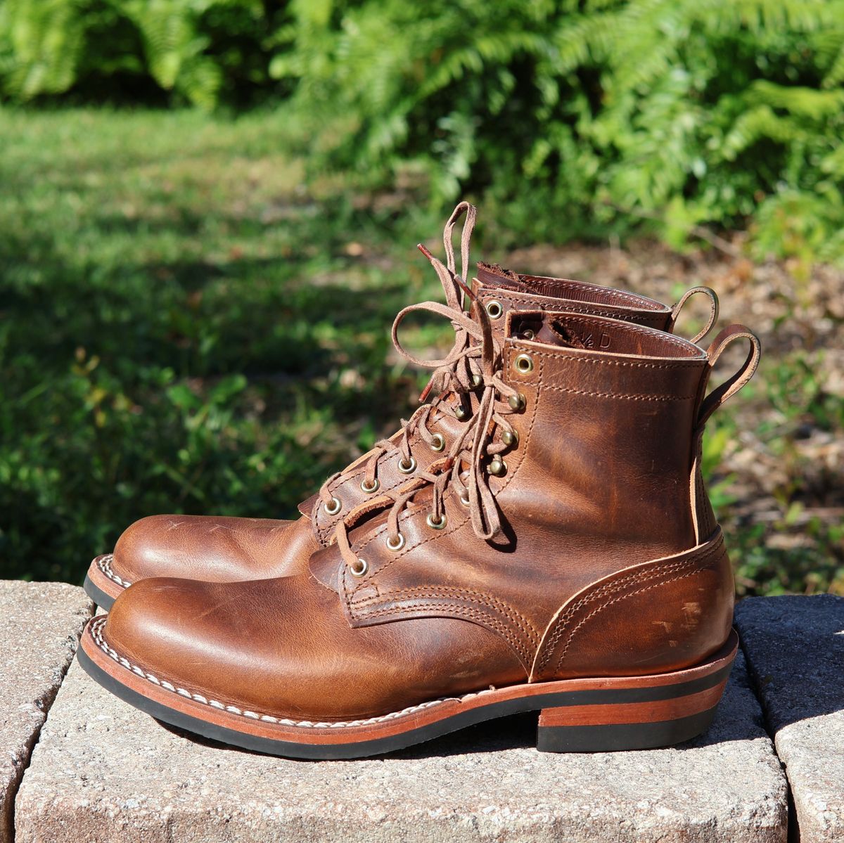 Photo by nosniv on October 31, 2025 of the Nicks DomePro in Horween Moc Cypress.