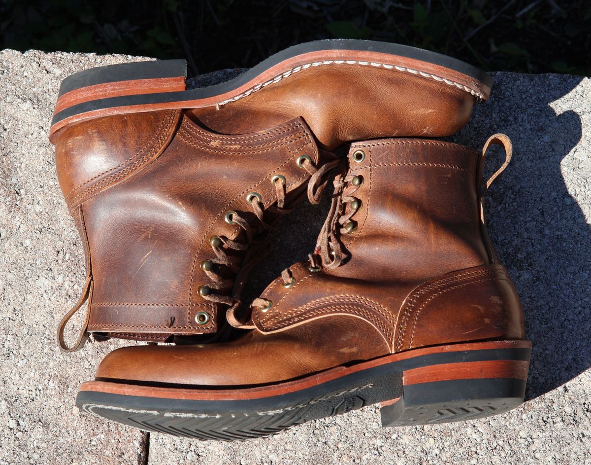 Photo by nosniv on October 31, 2025 of the Nicks DomePro in Horween Moc Cypress.