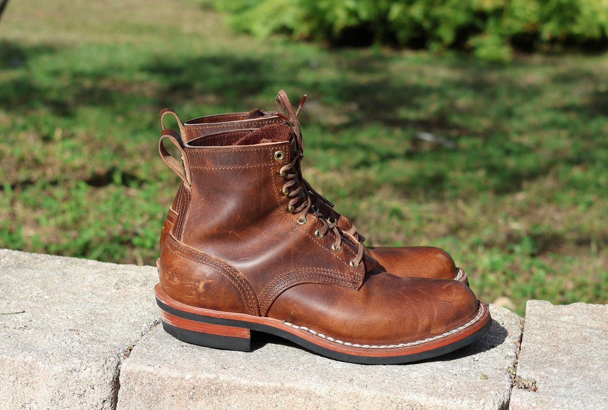 Photo by nosniv on December 3, 2025 of the Nicks DomePro in Horween Moc Cypress.