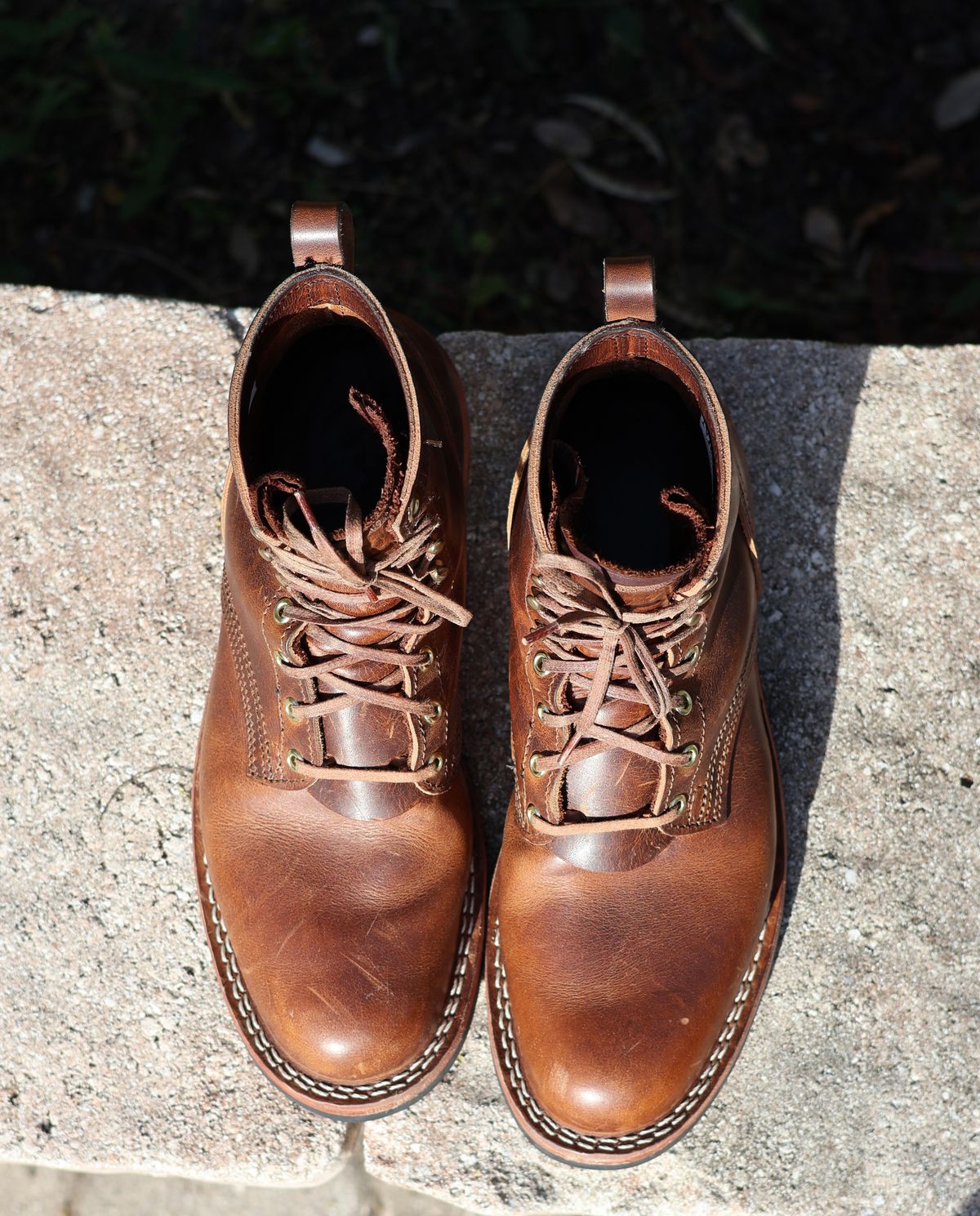 Photo by nosniv on December 3, 2025 of the Nicks DomePro in Horween Moc Cypress.