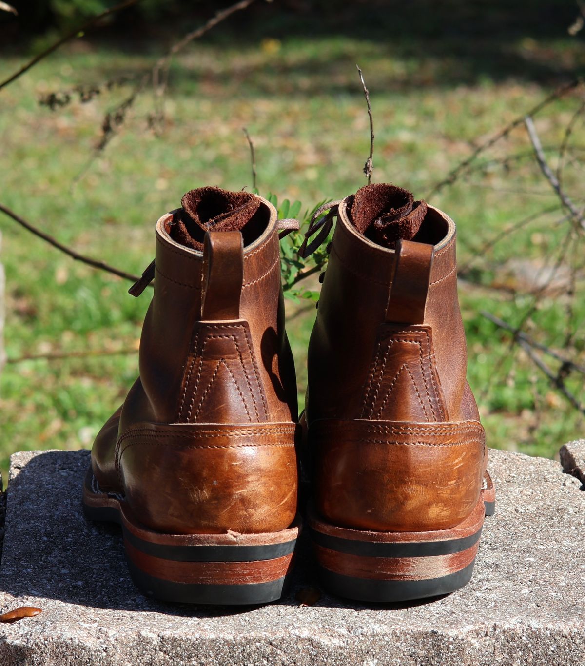 Photo by nosniv on March 1, 2026 of the Nicks DomePro in Horween Moc Cypress.