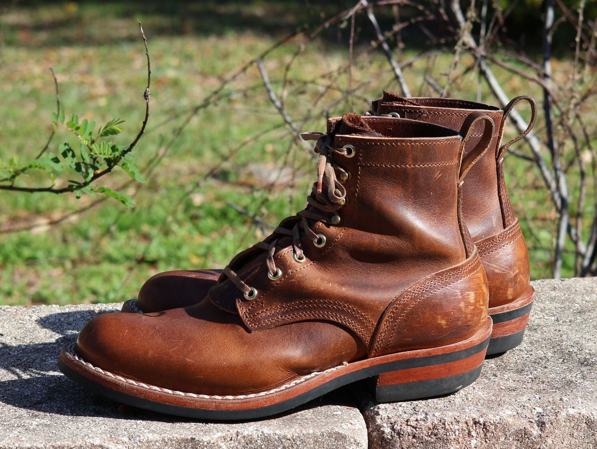 Photo by nosniv on March 1, 2026 of the Nicks DomePro in Horween Moc Cypress.
