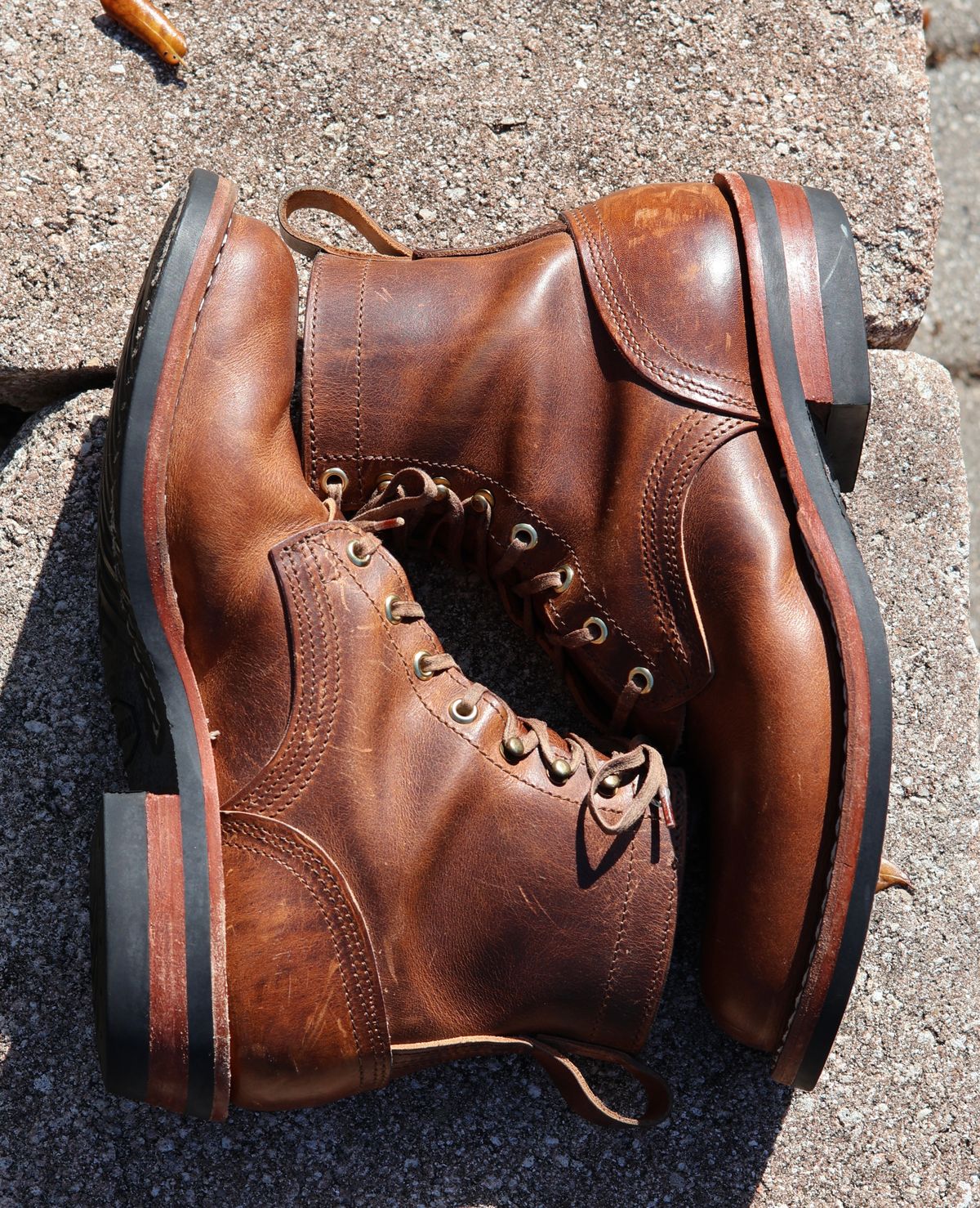 Photo by nosniv on March 1, 2026 of the Nicks DomePro in Horween Moc Cypress.