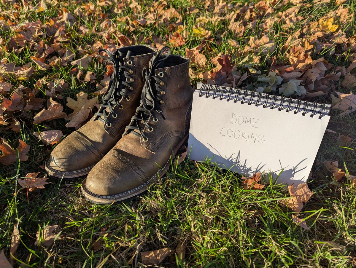 Photo by ABlazinBlueToe on November 5, 2025 of the Nicks Americana in Horween Charcoal Cypress.