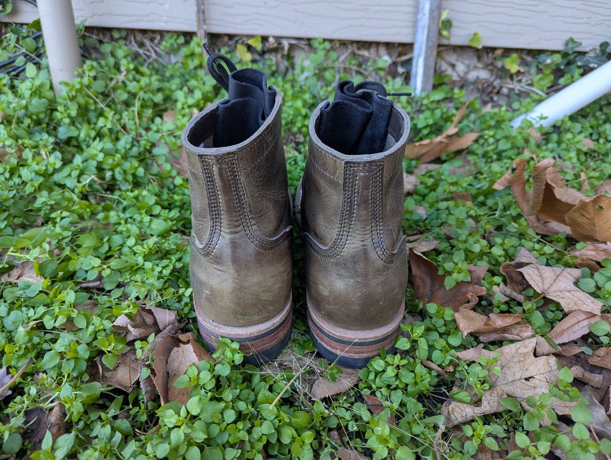 Photo by ABlazinBlueToe on December 5, 2025 of the Nicks Americana in Horween Charcoal Cypress.