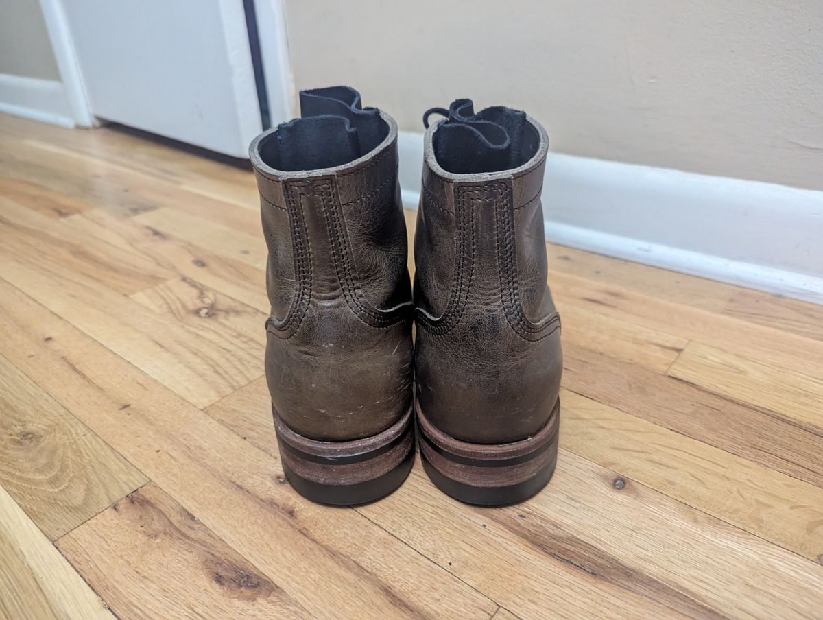 Photo by ABlazinBlueToe on February 6, 2026 of the Nicks Americana in Horween Charcoal Cypress.