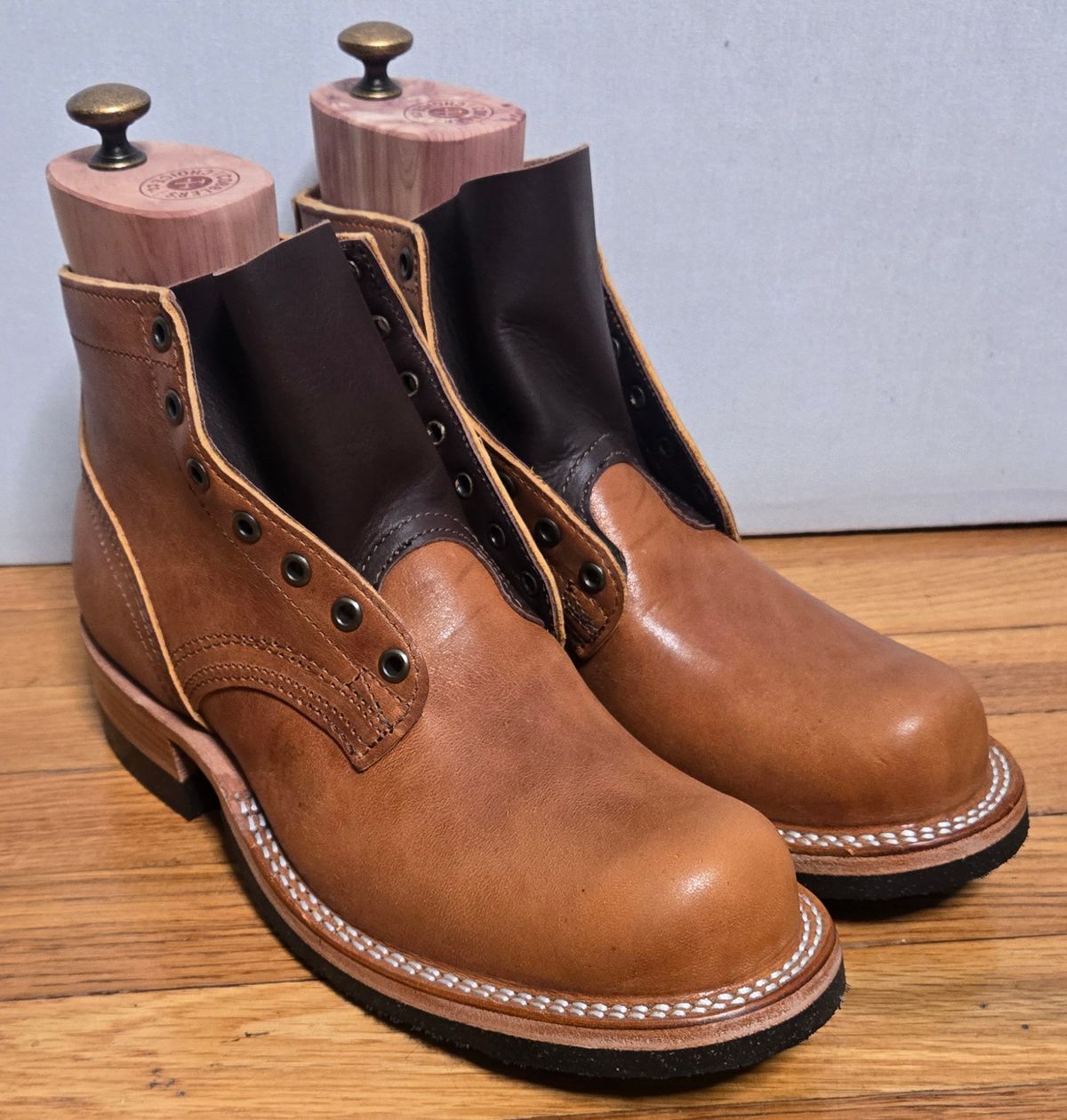 Photo by chuligani on May 15, 2026 of the Nicks Lace Up Heritage in Horween Acorn Aspen.