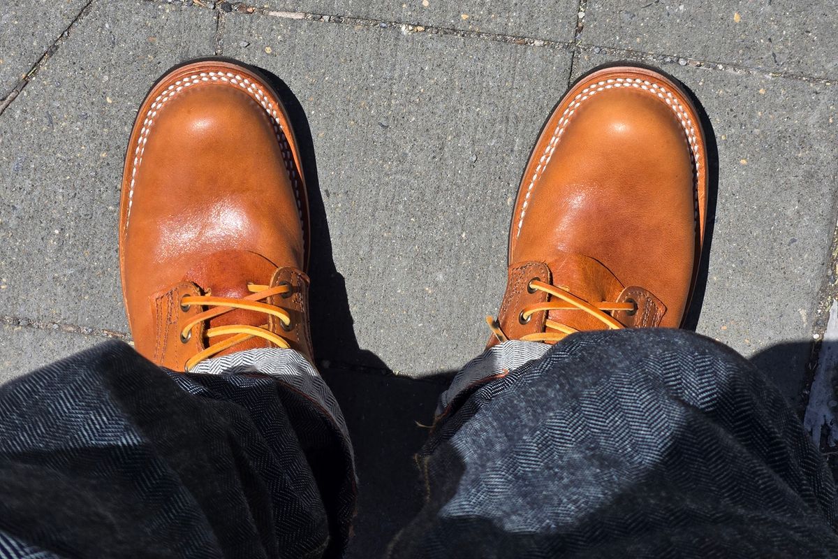 Photo by chuligani on May 16, 2026 of the Nicks Lace Up Heritage in Horween Acorn Aspen.