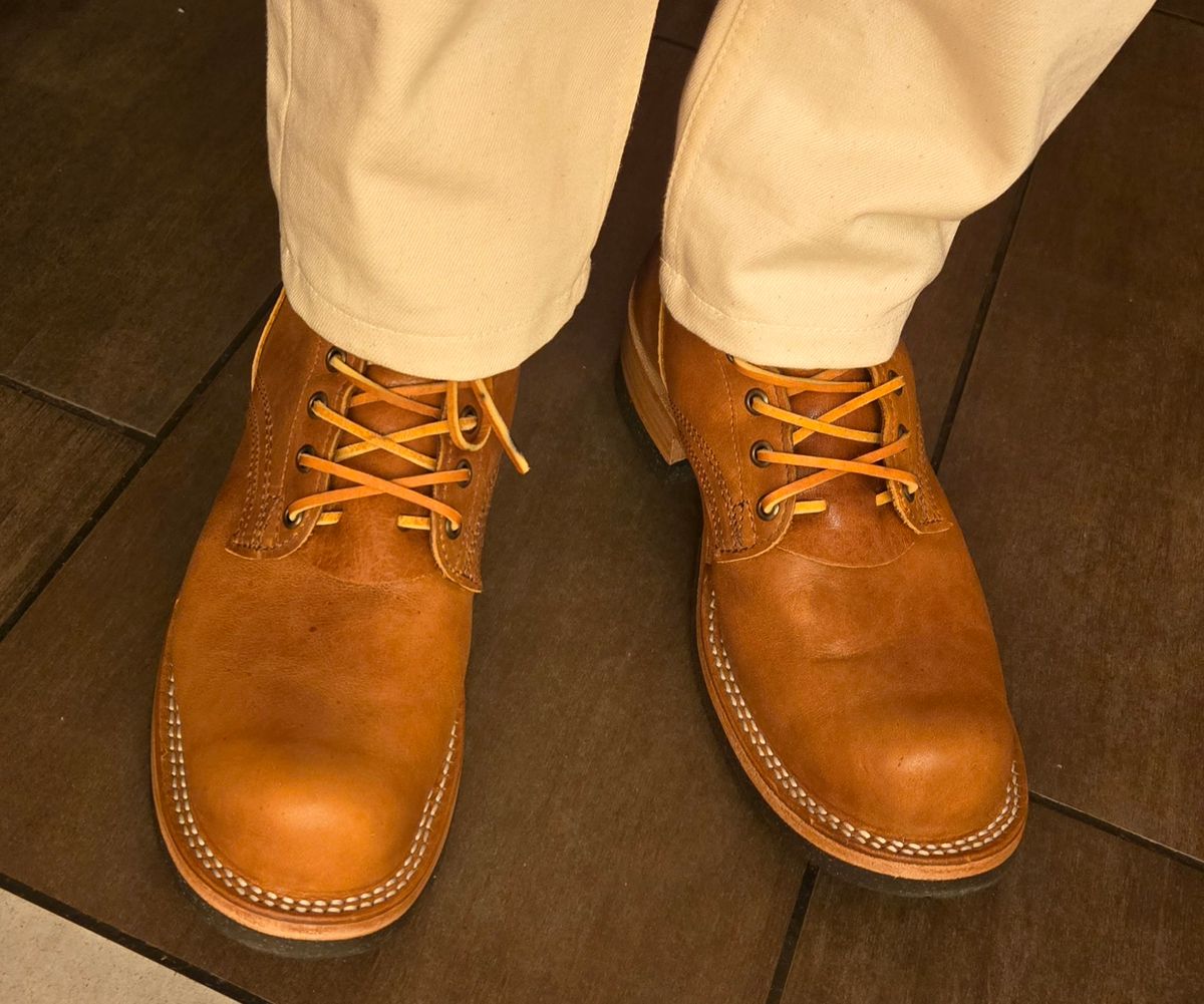 Photo by chuligani on May 18, 2026 of the Nicks Lace Up Heritage in Horween Acorn Aspen.