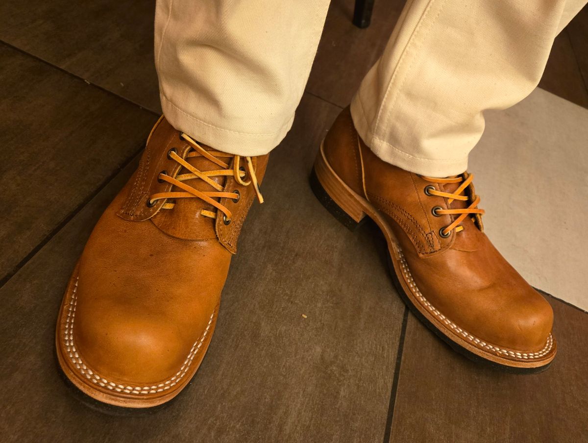 Photo by chuligani on May 18, 2026 of the Nicks Lace Up Heritage in Horween Acorn Aspen.
