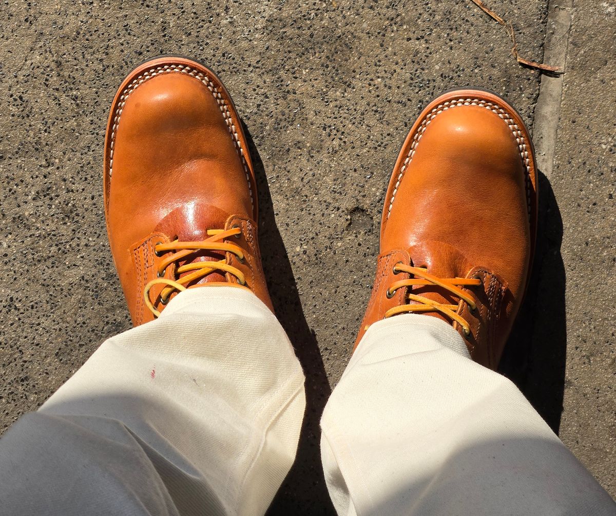 Photo by chuligani on May 19, 2026 of the Nicks Lace Up Heritage in Horween Acorn Aspen.