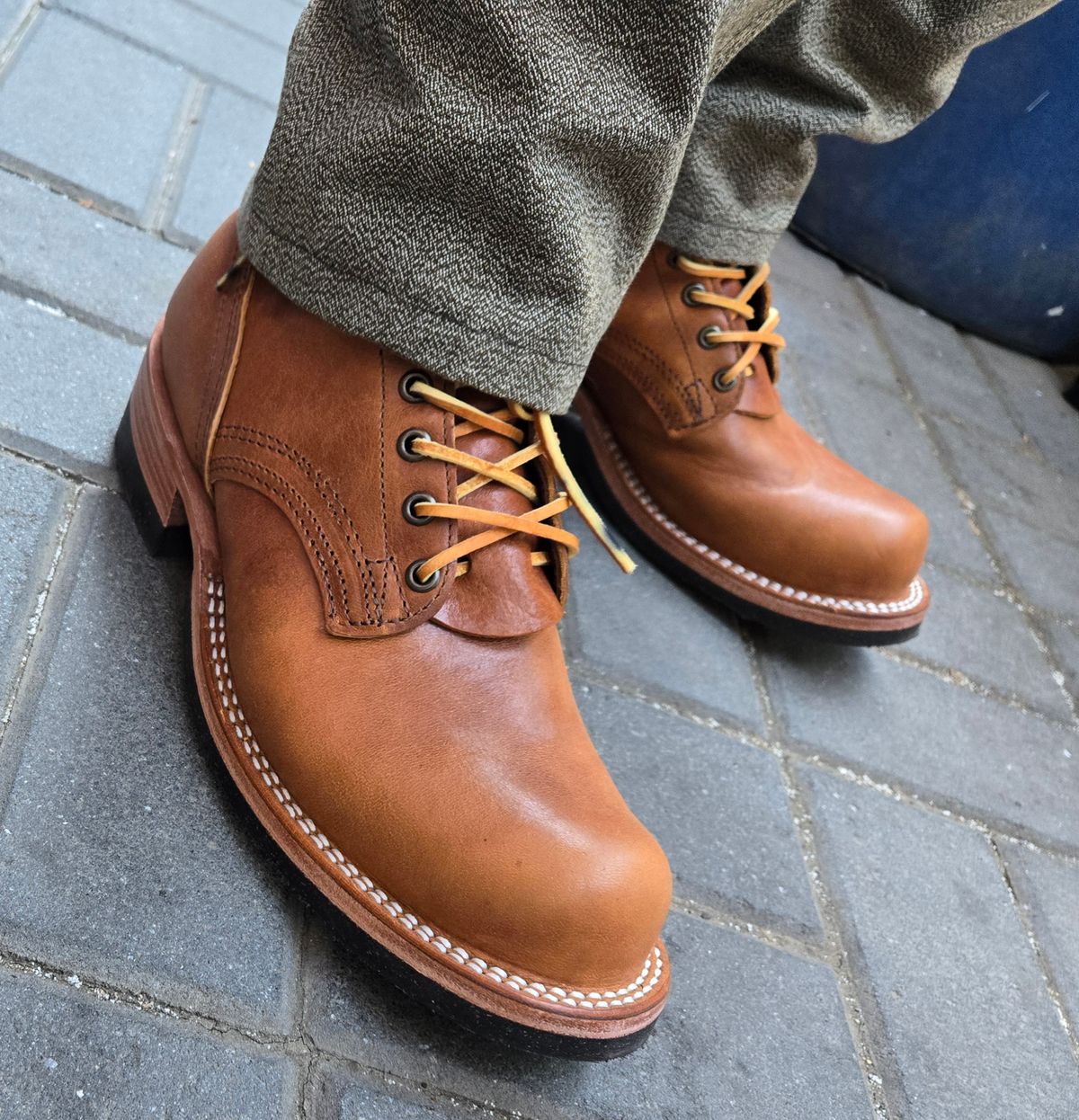 Photo by chuligani on June 3, 2026 of the Nicks Lace Up Heritage in Horween Acorn Aspen.