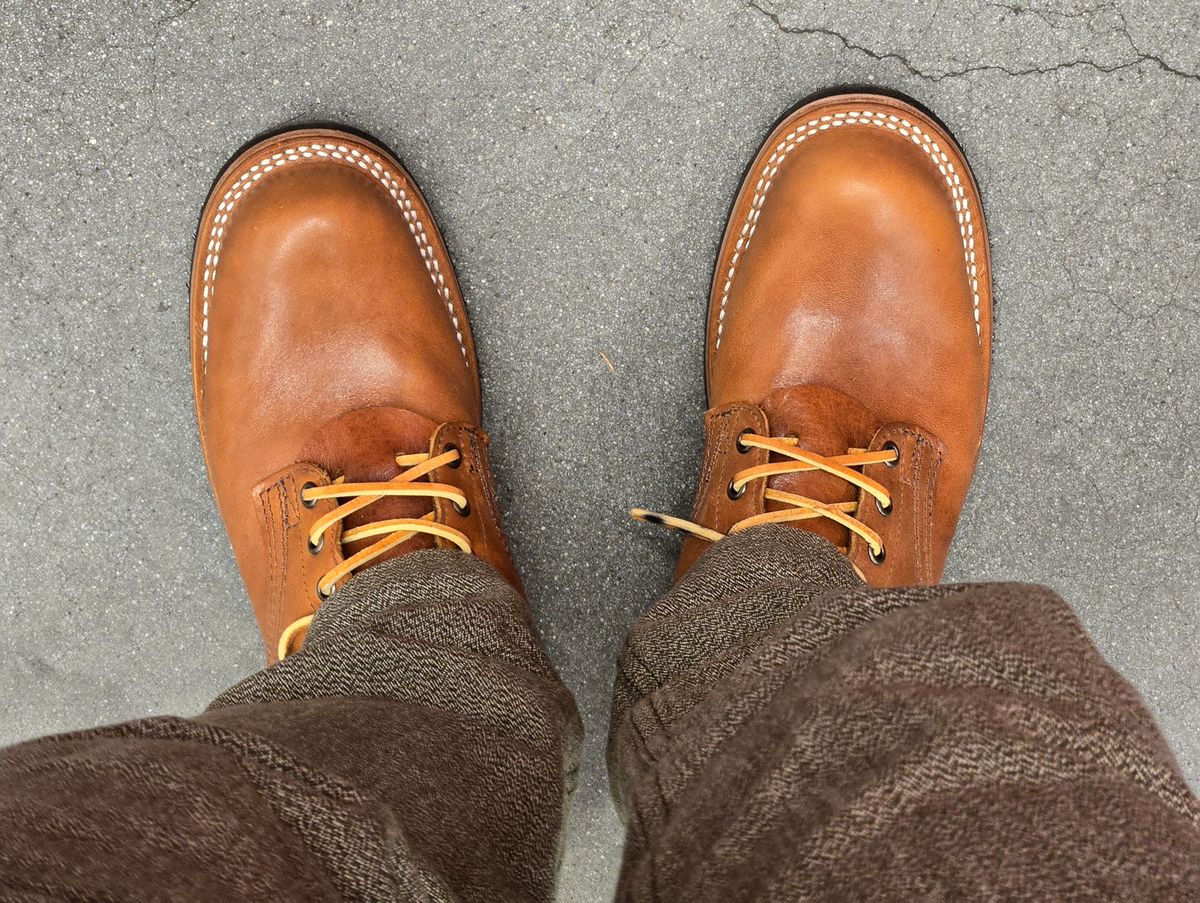 Photo by chuligani on June 4, 2026 of the Nicks Lace Up Heritage in Horween Acorn Aspen.