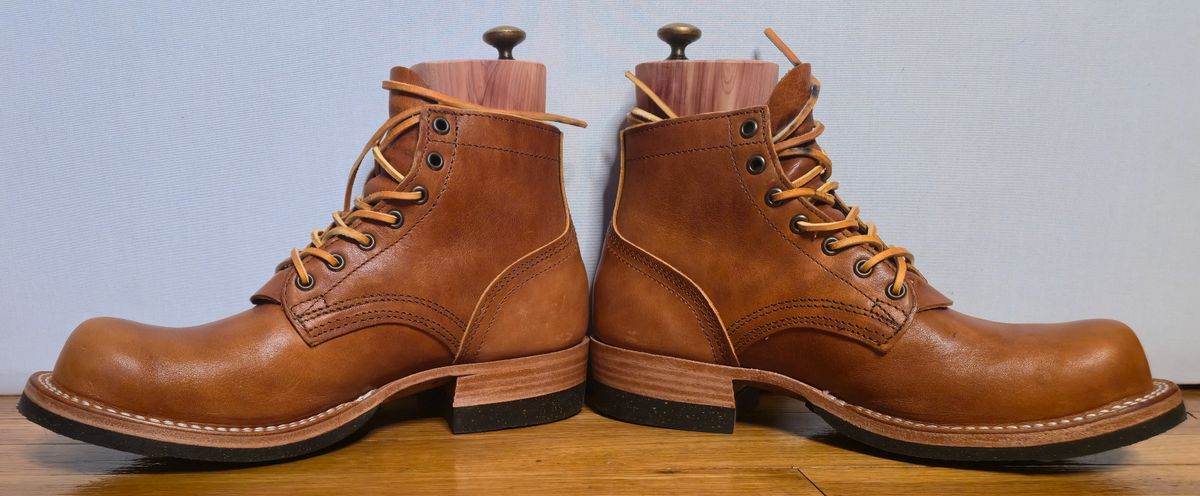 Photo by chuligani on June 16, 2026 of the Nicks Lace Up Heritage in Horween Acorn Aspen.