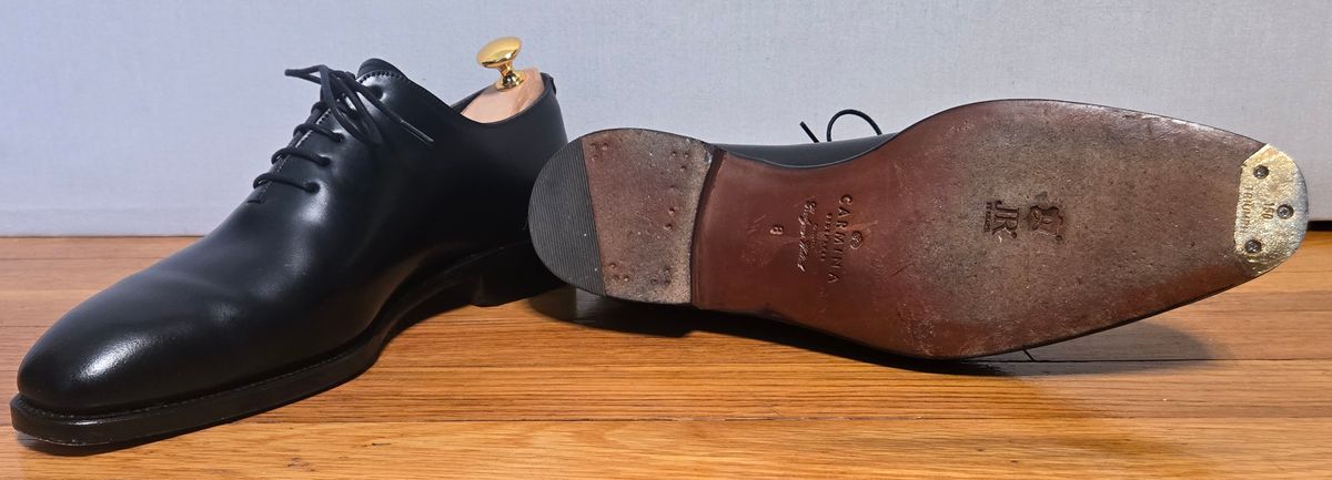 Photo by chuligani on May 15, 2026 of the Carmina Wholecut 910 in Horween Black Shell Cordovan.