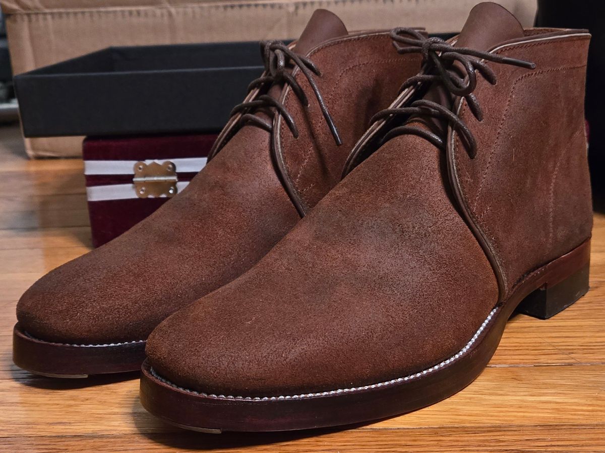 Photo by chuligani on February 16, 2026 of the Renav CKK - 1905 in Horween Rust Chamois Roughout.