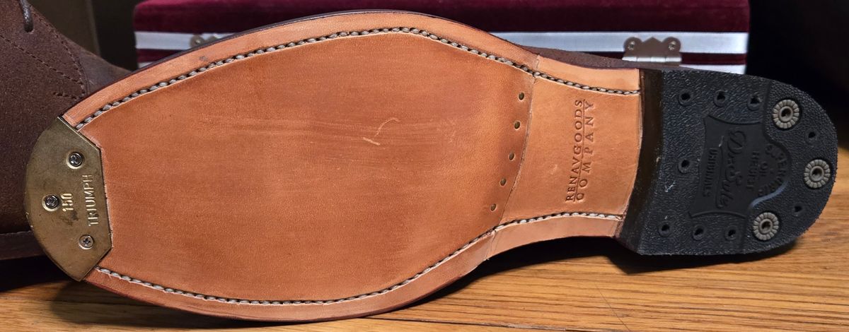 Photo by chuligani on February 16, 2026 of the Renav CKK - 1905 in Horween Rust Chamois Roughout.